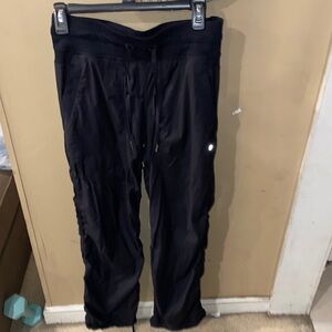 Lululemon straight leg studio pant not sure if it’s the swift pant.